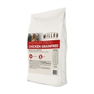 MILLOR PREMIUM EXTRUDED FRESH ADULT CHICKEN GRAIN FREE 15 KG