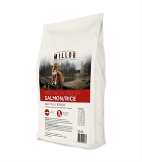 MILLOR PREMIUM EXTRUDED FRESH ADULT SALMON / RICE 15 KG