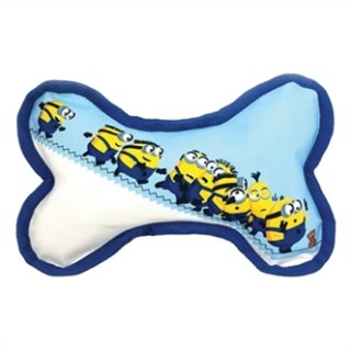 MINIONS CANVAS BOT MET PIEP BLAUW / WIT 21X14,2X5 CM