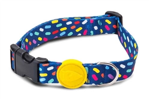 MORSO HALSBAND HOND GERECYCLED COLOR INVADERS PAARS 37-58X2,5 CM